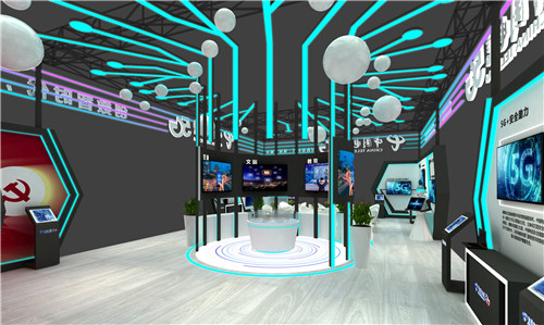 數字之光，智聯未來 中國電信科技感展會設計案例分享之深圳光博會